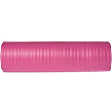 AmazonBasics 1/2-Inch Extra Thick Exercise Mat with Carrying Strap, Pink